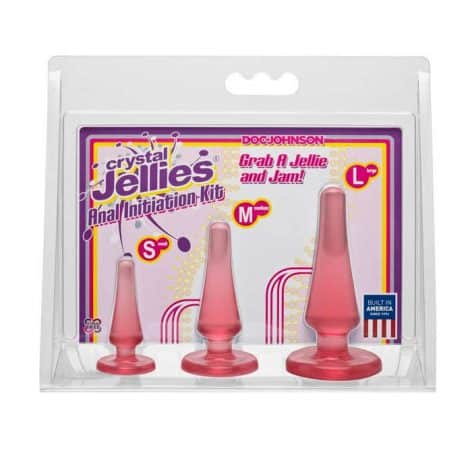 pink crystal jellies anal initiation kit