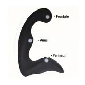 remote controll prostate massager black power
