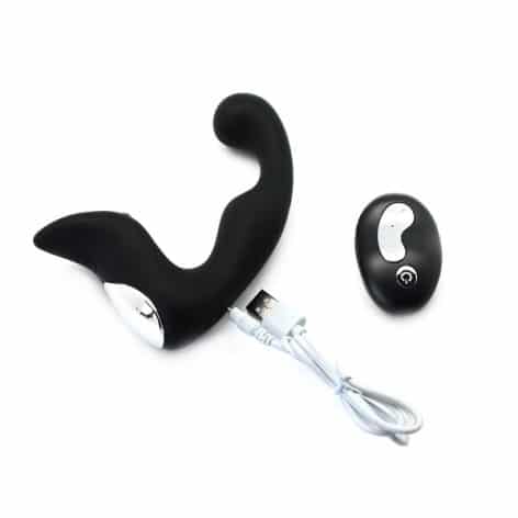 rechargeable black power prostate massager