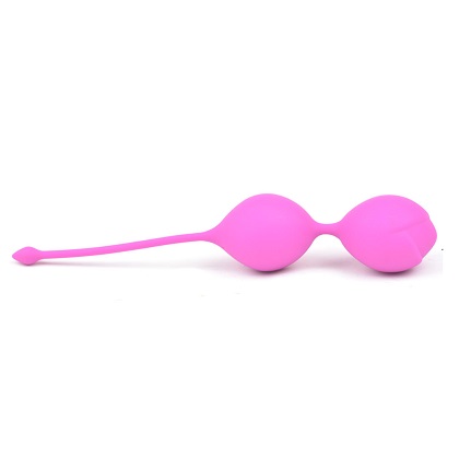 pink silicone weighted kegel balls