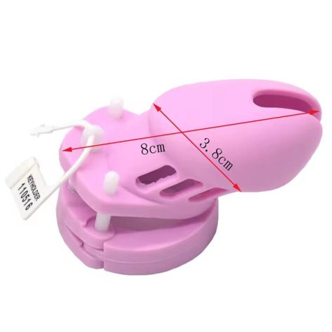 short silicone male chastity