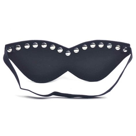studded blindfold with elastic strap
