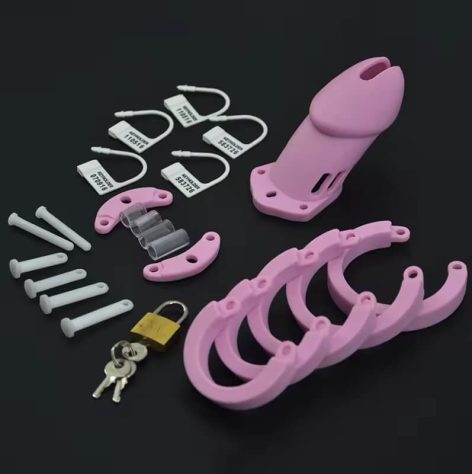 silicone male chastity pack