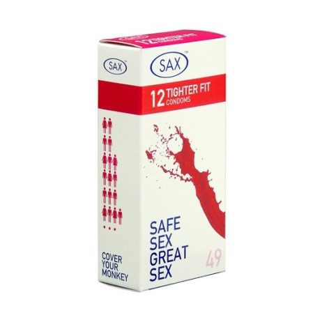 sax tighter fit condoms 49mm