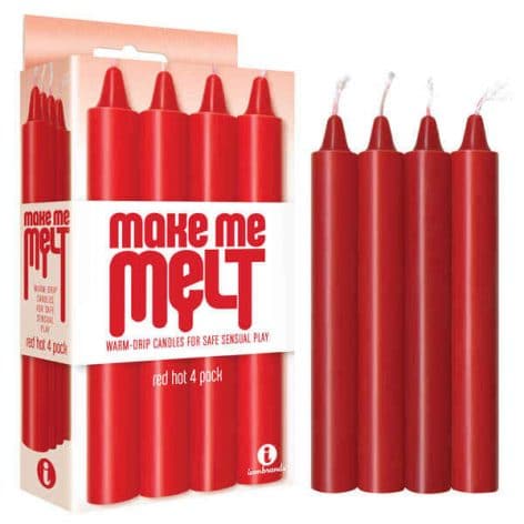 make me melt drip candle red