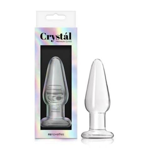 crystal glass anal plug