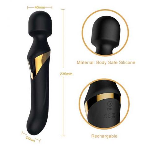 rechargeable dual orgasms massager