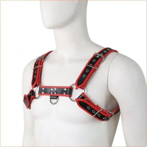 mens bondage chest harness
