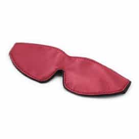 red satin blindfold