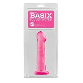 basix rubber works 6.5 inch pink dong