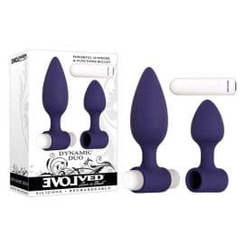 evolved dynamic duo butt plug set