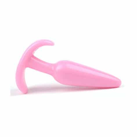 pink gentle jelly anal plug