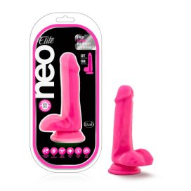 neo elite 6 inch dual density pink dong with balls