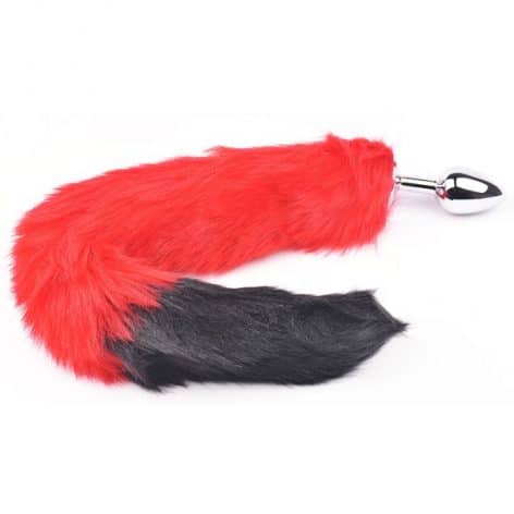 red fox tail plug small
