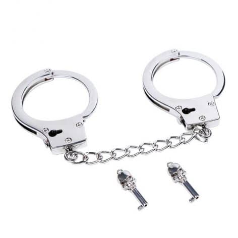 silver skull key cuffs