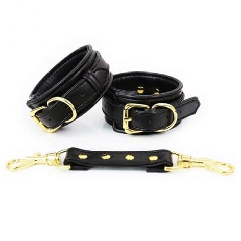 black slim sinderellas padded cuffs