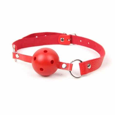 red breathable ball gag