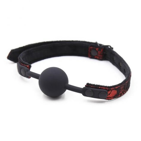 las select silicone ball gag red