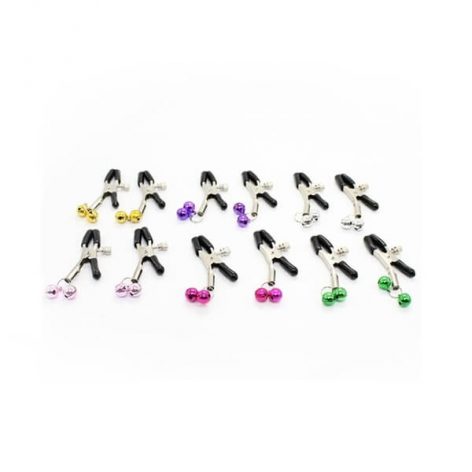 coloured bell nipple clamps
