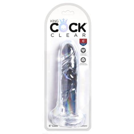 king cock clear 6 inch