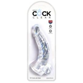 king cock clear 7.5 inch cock with balls