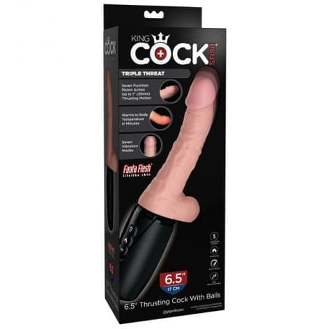 king cock triple treat vibrating cock