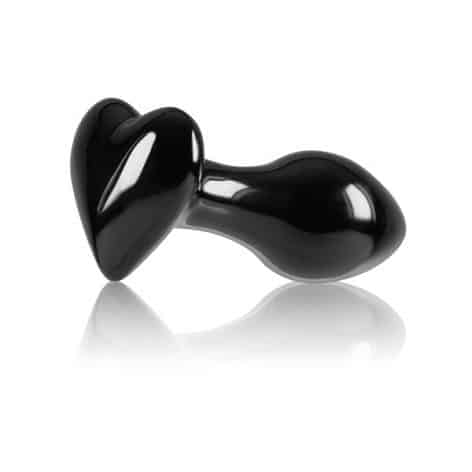 black crystal heart plug