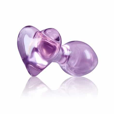 purple crystal heart plug