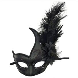 feather masquerade mask