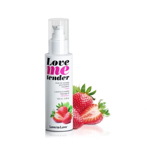 strawberry heating flavoured massage oil