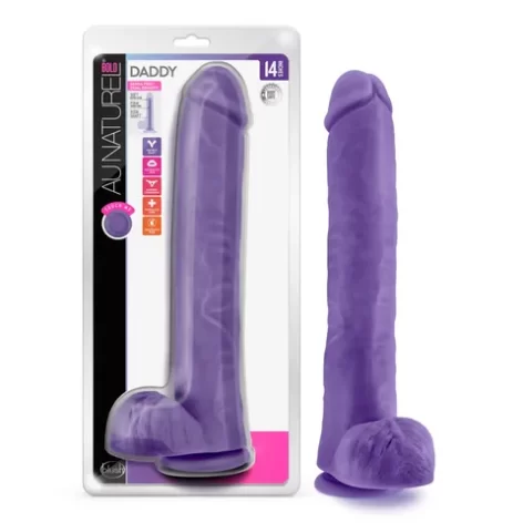 14 inch daddy dildo purple