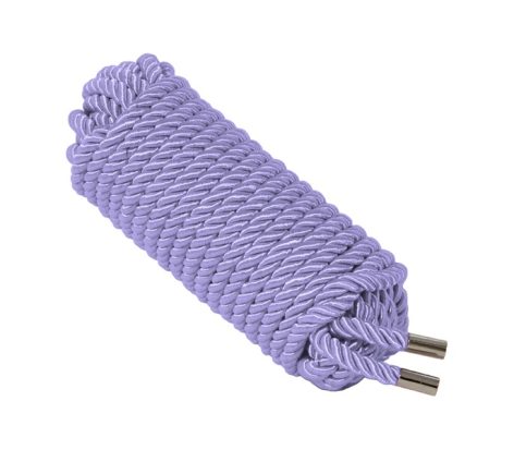 lilac silky bondage rope