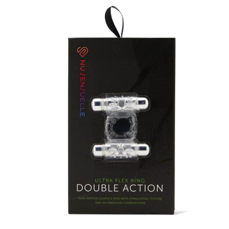 clear double action couples ring