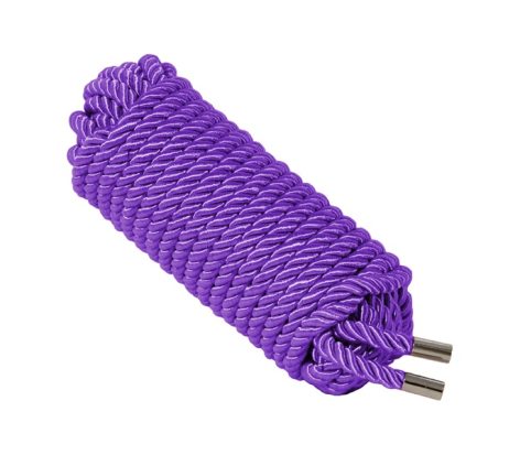 purple silky bondage rope