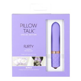 purple flirty pillow talk mini massager