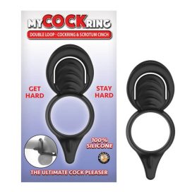 double loop cockring and scrotum cinch