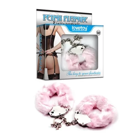 pink fluffy handcuffs
