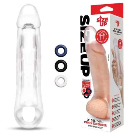 2 inch penis extender w ball loop