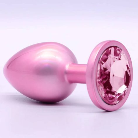 perfectly pink jewelled butt plug