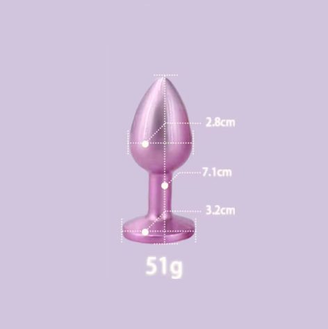 perfectly pink jewelled anal plug