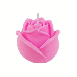 blooming rose candle