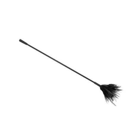 black feather tickler crop