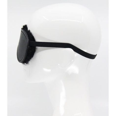 sheepskin lined blindfold