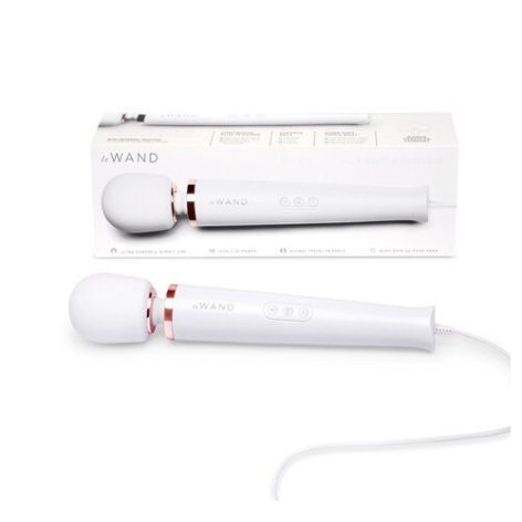 shop white le wand plug in vibrating massager at sinderellas.com.au